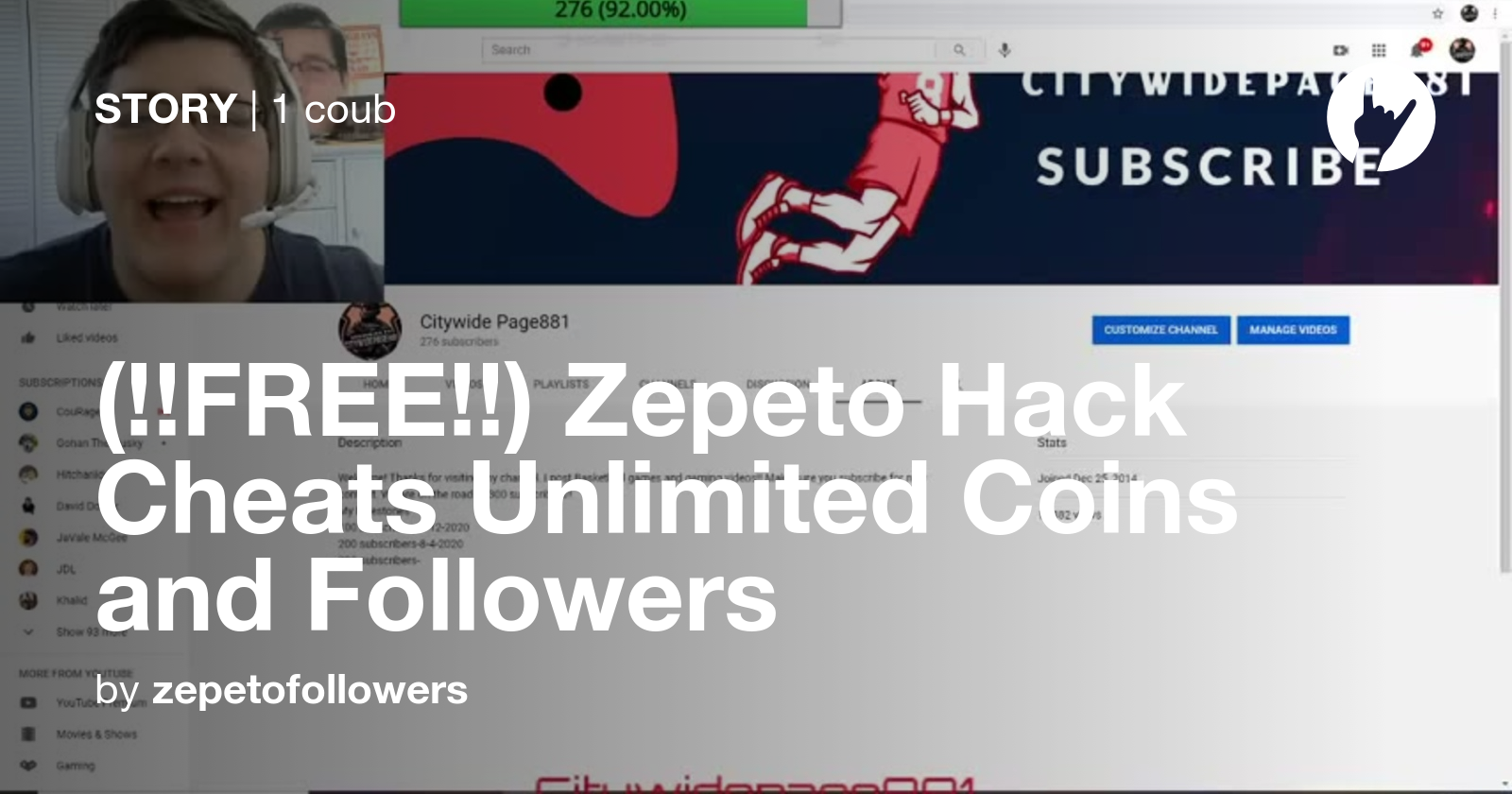 (!!FREE!!) Zepeto Hack Cheats Unlimited Coins and Followers Coub