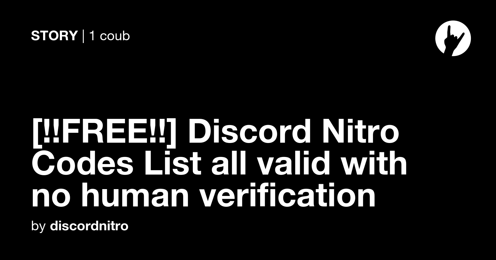 [!!FREE!!] Discord Nitro Codes List all valid with no human