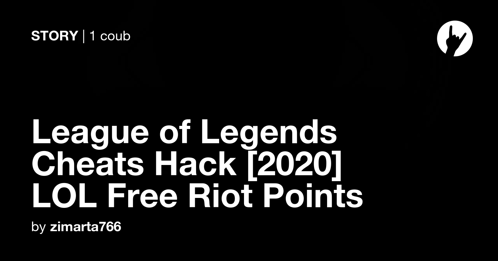 League of Legends Cheats Hack [2020] LOL Free Riot Points Coub